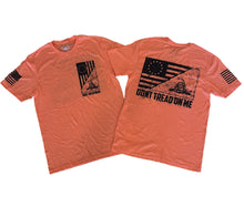 Load image into Gallery viewer, Don&#39;t Tread On Me Orange Unisex T-shirt