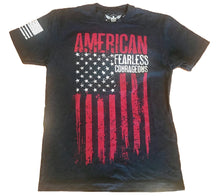 Load image into Gallery viewer, American Fearless Courageous Unisex T-shirt