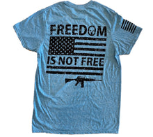 Load image into Gallery viewer, Freedom Isn&#39;t Free Turquoise Unisex T-shirt