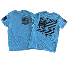 Load image into Gallery viewer, Freedom Isn&#39;t Free Turquoise Unisex T-shirt
