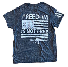 Load image into Gallery viewer, Freedom Isn&#39;t Free Charcoal Unisex T-shirt