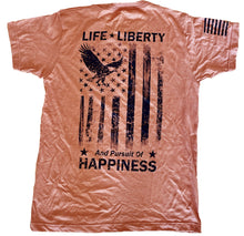 Load image into Gallery viewer, Life Liberty Pursuit of Happiness Unisex T-shirt