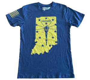 Indiana Home Navy Blue Unisex T-shirt