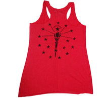 Load image into Gallery viewer, Indiana Double Vintage Red Ladies&#39; Racerback Tank
