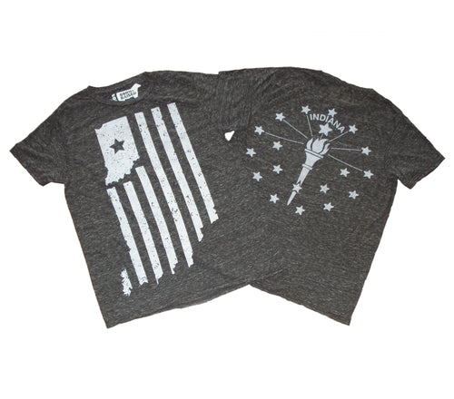 Indiana Double Heather Black Unisex T-shirt