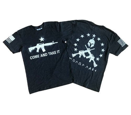 Come And Take It Molon Labe Black Unisex T-shirt