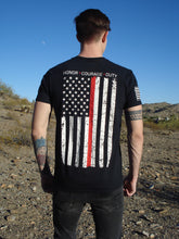 Load image into Gallery viewer, First In Last Out Red Line Unisex T-shirt