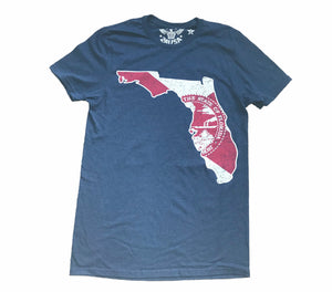Florida Flag Navy Unisex T-shirt