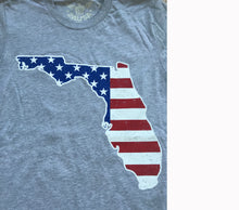 Load image into Gallery viewer, Florida American Flag Unisex T-shirt