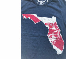 Load image into Gallery viewer, Florida Flag Navy Unisex T-shirt