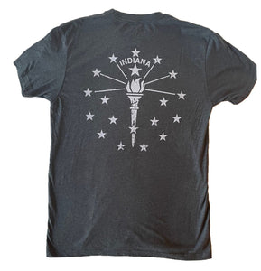 Indiana Double Charcoal Unisex T-shirt