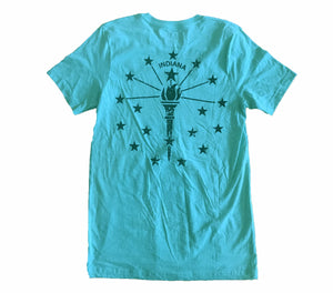 Indiana Double Vacation Teal Unisex T-shirt