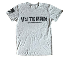 Load image into Gallery viewer, Veteran Light Slub Platinum Unisex T-shirt